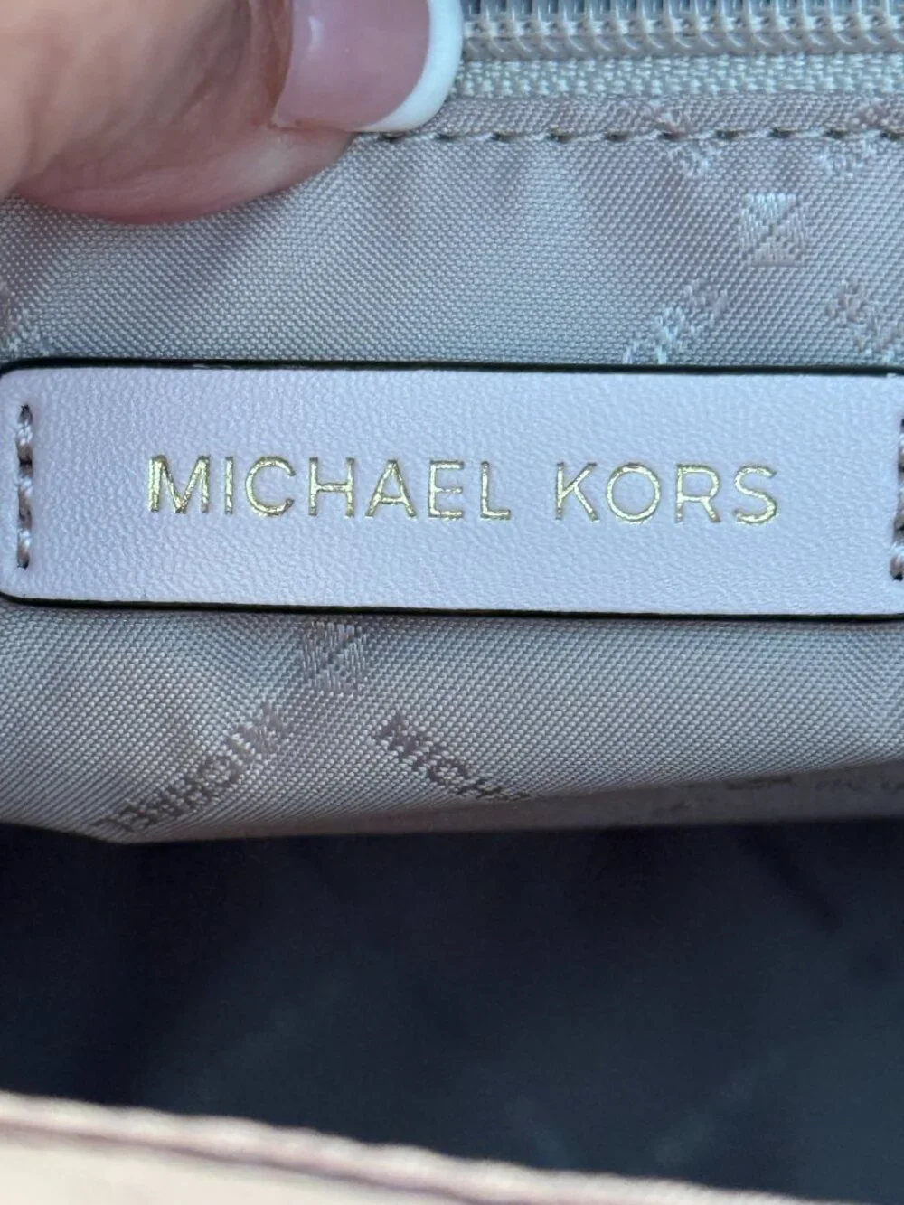 Michael Kors work bag Brown monogram with pink trim
